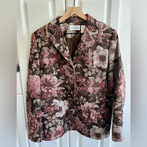 Vintage 90s Floral tapestry blazer - Picture 4 of 10